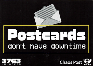 Postcards don't have downtime